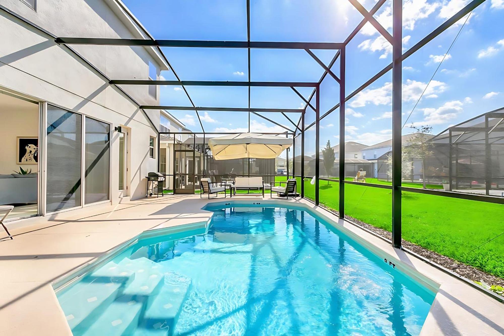10Br Luxury Home Near Disney W Pool & Games Room Kissimmee Exteriör bild